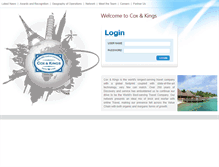 Tablet Screenshot of coxandkings.net